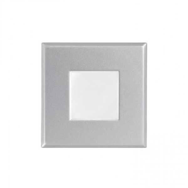 SAU SQ süllyesztett lámpa ezüstszürke 230V LED GU10 7W IP44