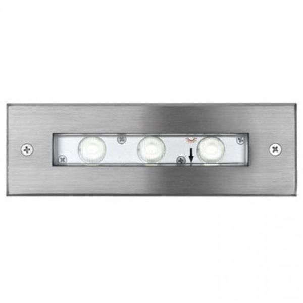 JERRY DC süllyesztett lámpa rozsdamentes acél 24= LED 3x1W 50° IP65 4000K