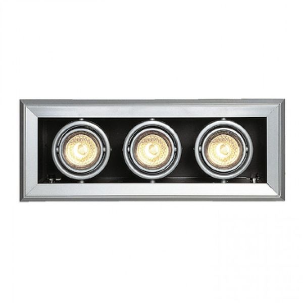 AIXLIGHT MOD 3 GU10 süllyesztett lámpa ezüstszürke 230V GU10 3x50W