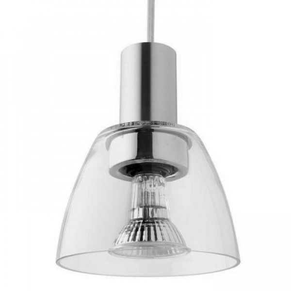 BIZZO függő lámpa  tiszta üveg/alumínium 230V LED E14 15W