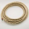 5,2m Fonott kender kábel – 3×0,75 mm² (natúr)
