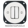 Fehér porcelán redőnykapcsoló betét