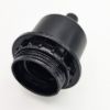 Búratartós Edison foglalat fekete gyűrűvel