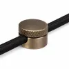 Antik bronz csavaros vezetékrögzítő Ø22 mm méretben