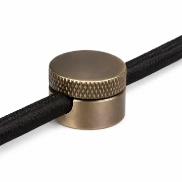 Antik bronz csavaros vezetékrögzítő Ø22 mm méretben